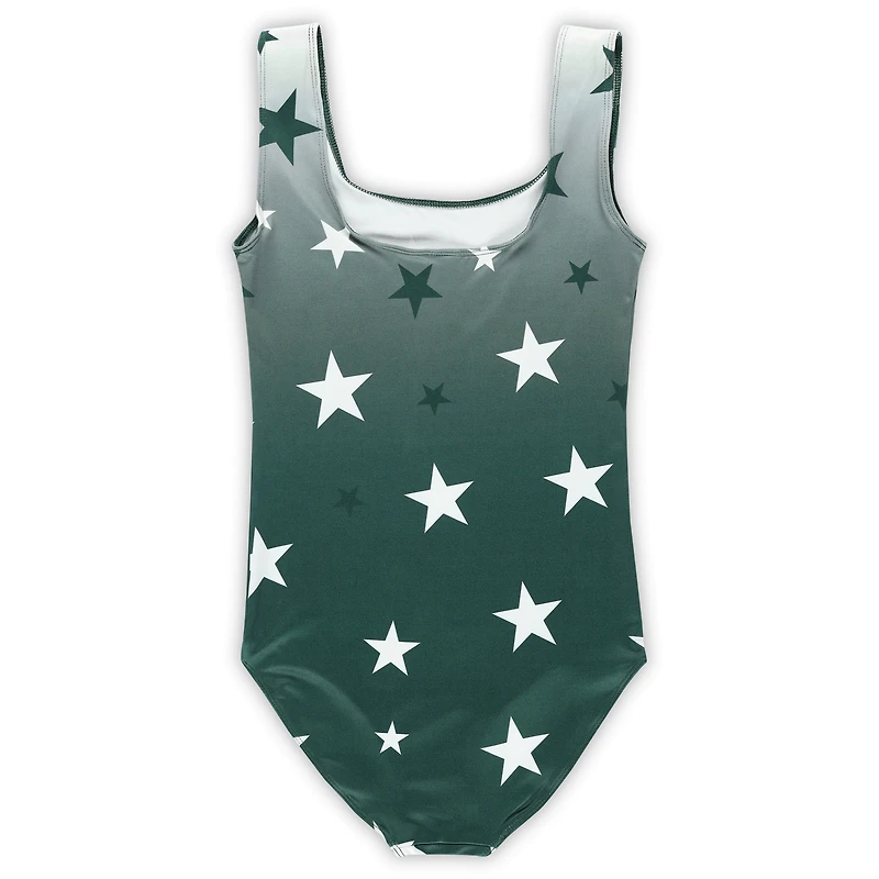 Youth ZooZatz Green Michigan State Spartans Dance Leotard