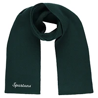 Écharpe en tricot tendance verte ZooZatz Michigan State Spartans