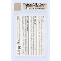 Braylon Edwards, Ty Law and Tom Brady Michigan Wolverines Autographed 2009 Topps Magic Triple Auto #ATA-LBE #15/25 BGS Authenticated 9.5/10 Card - 9.5,9,9.5,9.5 Subgrades