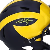 Casque réplique autographié Riddell Speed ​​des Michigan Wolverines de Charles Woodson