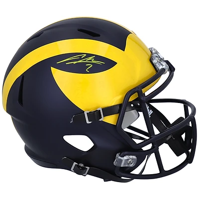 Casque réplique autographié Riddell Speed des Michigan Wolverines de Charles Woodson