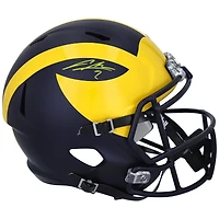 Casque réplique autographié Riddell Speed ​​des Michigan Wolverines de Charles Woodson