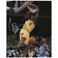 Chris Webber Michigan Wolverines Autographed 8'' x 10'' Dunk vs. UNC Tar Heels Photograph