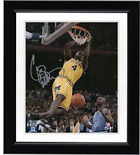 Chris Webber Michigan Wolverines Autographed 8'' x 10'' Dunk vs. UNC Tar Heels Photograph