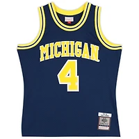 Chris Webber Michigan Wolverines Autographed Chris Webber Michigan Wolverines Autographed Navy 1991 Mitchell & Ness Swingman Jersey with Multiple Inscriptions - Limited Edition #1/25