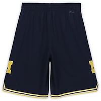Short de basket-ball réplique bleu marine dédicacé par Chris Webber Michigan Wolverines Jordan Brand