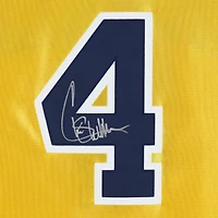Maillot authentique autographié par Chris Webber des Michigan Wolverines, Maize Mitchell & Ness, 1991-92