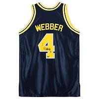 Chris Webber Michigan Wolverines Autographed Navy 1991-92 Mitchell & Ness Authentic Jersey with "Fab Five" Inscription
