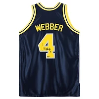 Chris Webber Michigan Wolverines Autographed Navy 1991-92 Mitchell & Ness Authentic Jersey with "Fab Five" Inscription