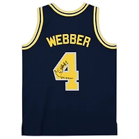 Chris Webber Michigan Wolverines Autographed Navy 1991-92 Mitchell & Ness Swingman Jersey with "92-93 All-American" Inscription