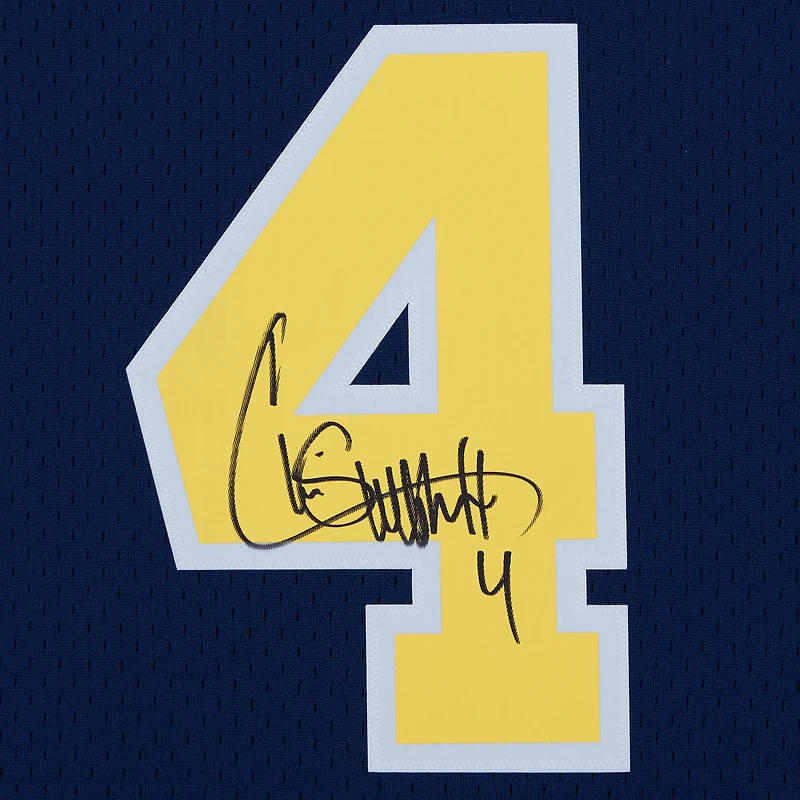 Chris Webber Michigan Wolverines Autographed Navy 1991-92 Mitchell & Ness Swingman Jersey