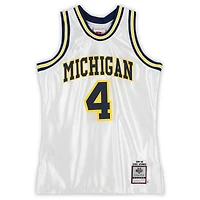 Chris Webber Michigan Wolverines Autographed White Mitchell & Ness 1991-92 Authentic Jersey
