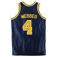 Chris Webber Navy Michigan Wolverines Autographed Mitchell & Ness 1991-92 Authentic Jersey with Multiple All American Inscriptions - Limited Edition of 30
