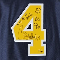 Chris Webber Navy Michigan Wolverines Autographed Mitchell & Ness 1991-92 Authentic Jersey with Multiple Inscriptions - Limited Edition of 30