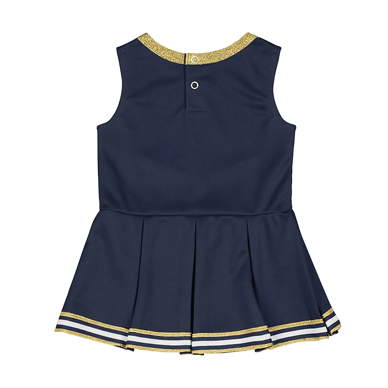 Girls Infant Colosseum Navy Michigan Wolverines Lollipop Park Cheer Dress