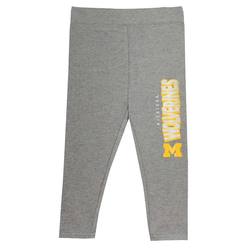 Ensemble sweat à capuche et legging Michigan Wolverines Clubhouse pour bébé fille bleu marine
