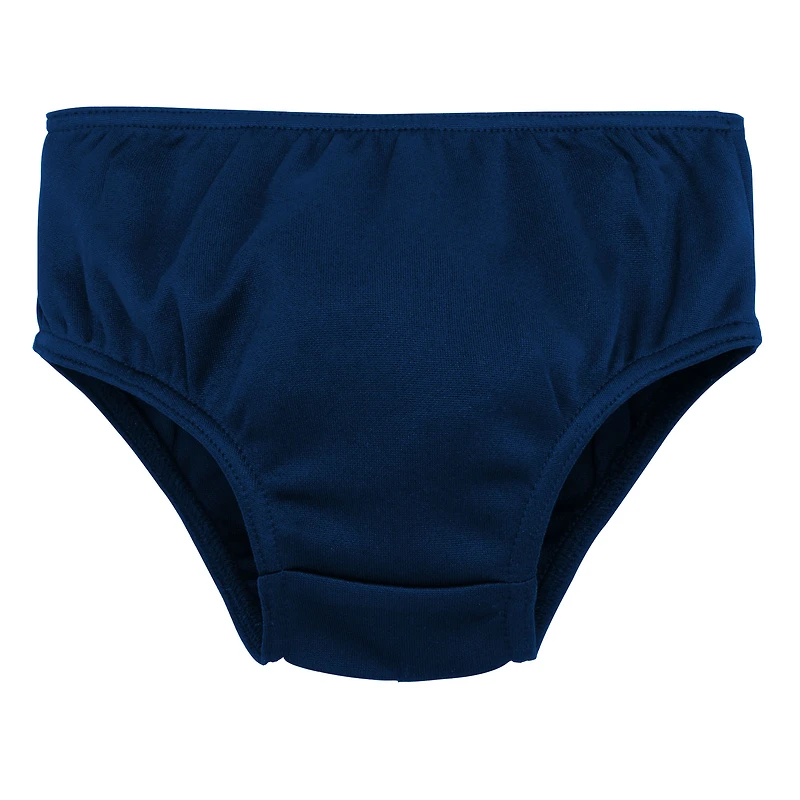 Ensemble deux pièces pour filles d'âge préscolaire, robe pull et bloomer, capitaine des pom-pom girls, bleu marine, Michigan Wolverines