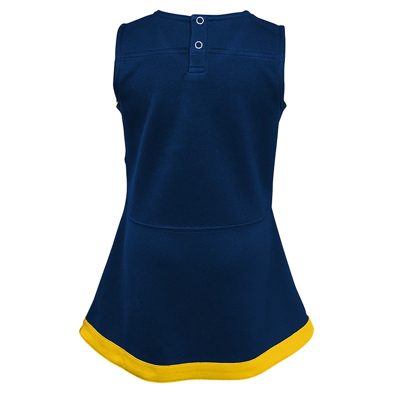 Ensemble deux pièces robe et bloomer de capitaine des Michigan Wolverines pour fille