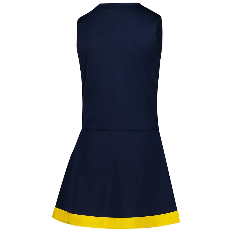 Robe pull capitaine des pom-pom girls Michigan Wolverines de la marine pour filles