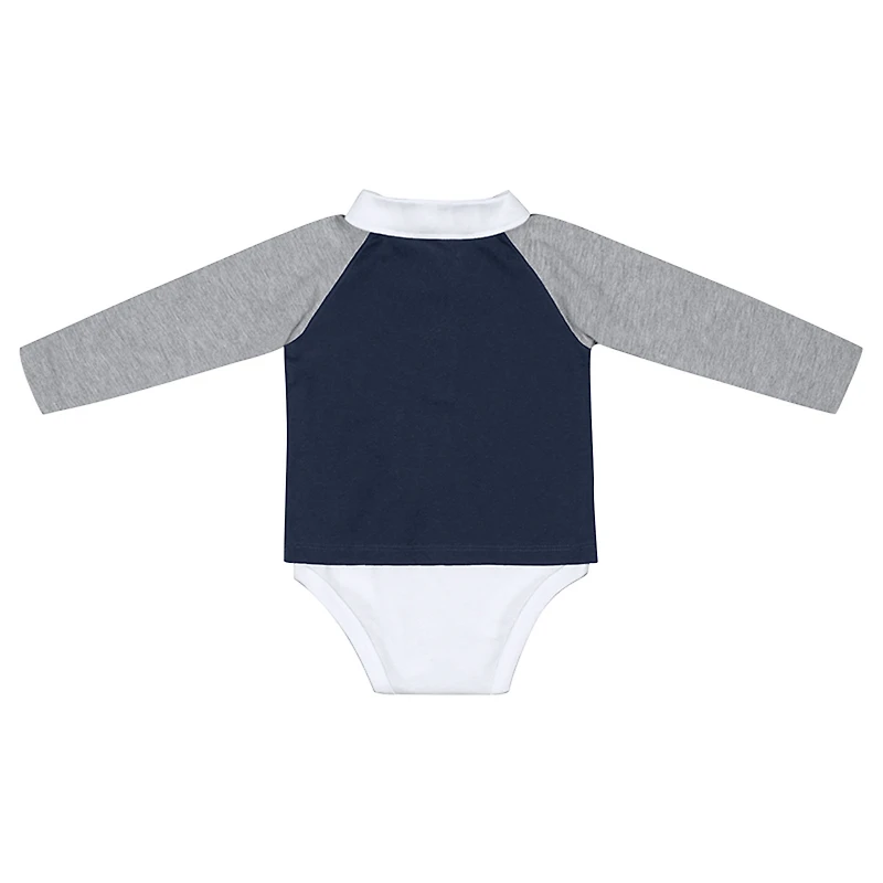 Infant Colosseum Navy Michigan Wolverines Pete Rugby Bodysuit