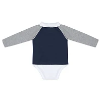 Infant Colosseum Navy Michigan Wolverines Pete Rugby Bodysuit