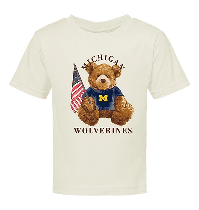 Infant  Cream Michigan Wolverines All-American Teddi T-Shirt