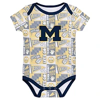 Infant Michigan Wolverines Sunday Comics 3-Pack Bodysuit Set