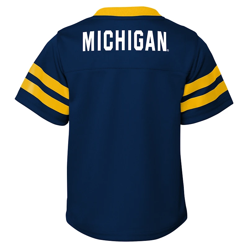 Ensemble maillot et pantalon deux pièces pour bébé bleu marine Michigan Wolverines Red Zone