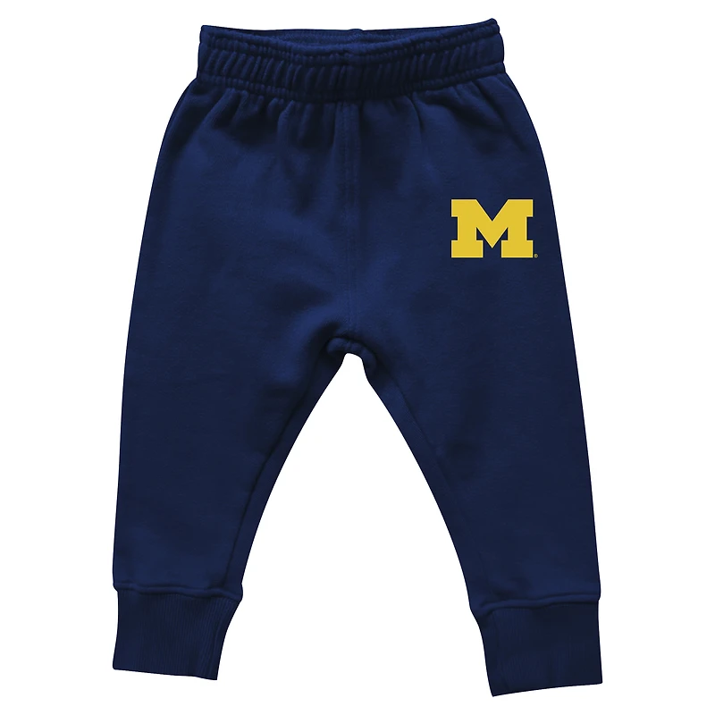 Infant Wes & Willy Michigan Wolverines Colorblock Pullover Hoodie and Sweatpants Set