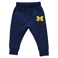 Infant Wes & Willy Michigan Wolverines Colorblock Pullover Hoodie and Sweatpants Set