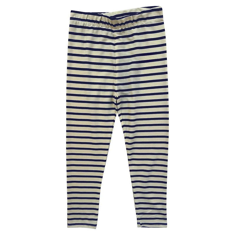 Ensemble haut à manches longues et leggings rayés tri-blend pour bébé Wes & Willy Michigan Wolverines