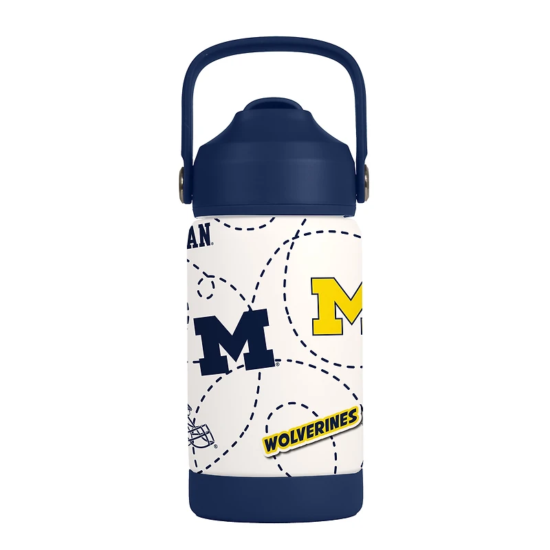 Logo Brands Michigan Wolverines 12oz. Mascot Bottle