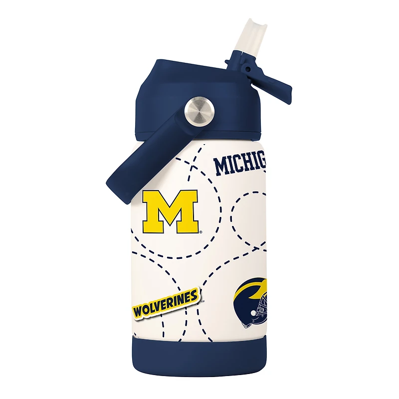 Logo Brands Michigan Wolverines 12oz. Mascot Bottle