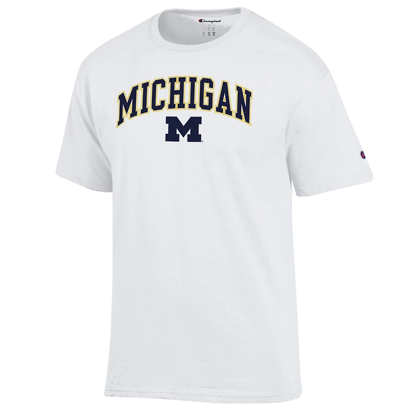 T-shirt blanc avec logo Arch Over des Michigan Wolverines pour homme