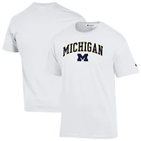 T-shirt blanc avec logo Arch Over des Michigan Wolverines pour homme