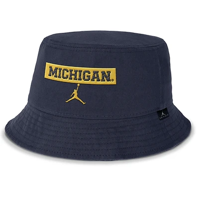 Men's Jordan Brand  Navy Michigan Wolverines Apex Bucket Hat