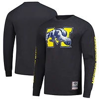 T-shirt à manches longues Michigan Wolverines Team Pride pour homme Mitchell & Ness anthracite