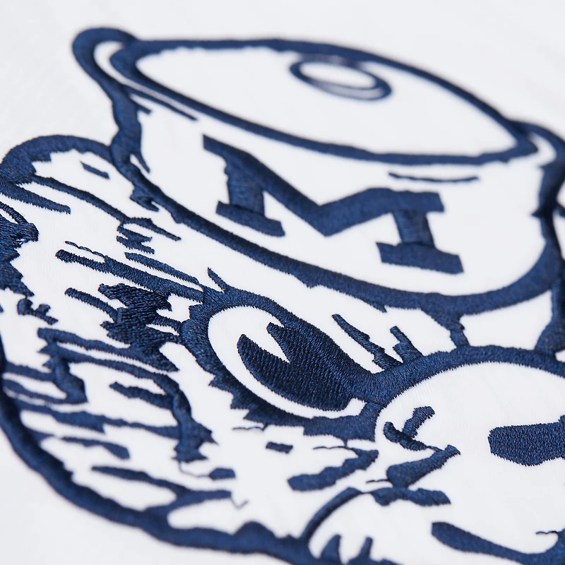 Veste à capuche entièrement boutonnée Michigan Wolverines Coaches pour homme Mitchell & Ness blanche