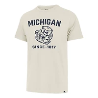 Men's '47 Cream Michigan Wolverines Duster Franklin T-Shirt