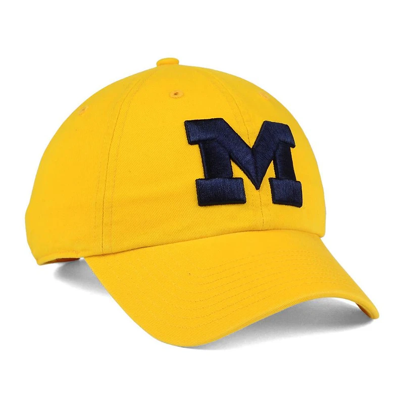 Casquette ajustable '47 Gold Michigan Wolverines Clean Up pour hommes