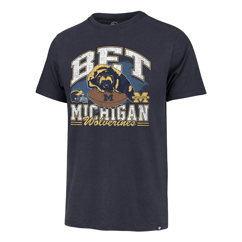 T-shirt Franklin '47 Navy Michigan Wolverines Bet pour hommes