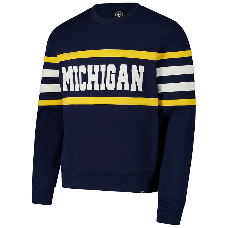 Sweat-shirt à capuche bleu marine '47 Michigan Wolverines Coaches Collection pour homme