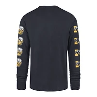 Men's '47  Navy Michigan Wolverines Go Big Long Sleeve T-Shirt