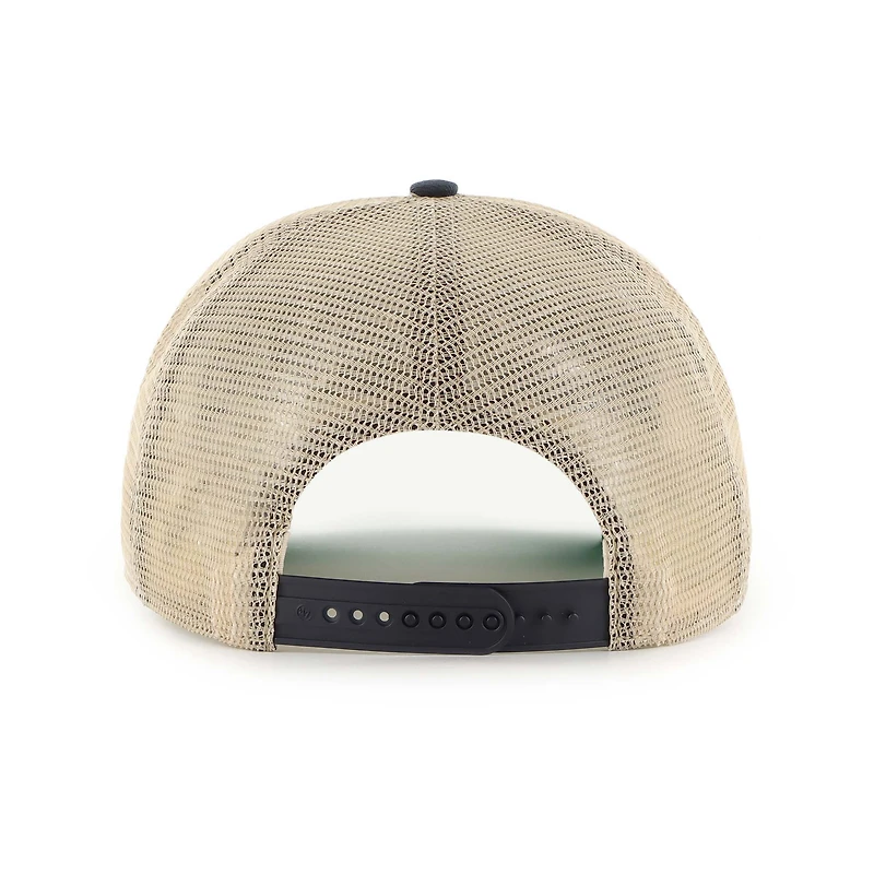 Casquette de camionneur ajustable en maille Pomona pour homme, bleu marine, style Michigan Wolverines, modèle 1947