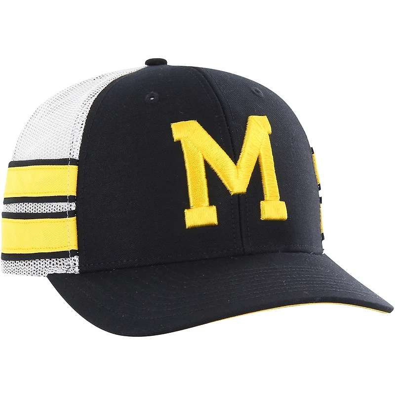 Casquette de camionneur réglable '47 Navy Michigan Wolverines Straight Eight pour hommes