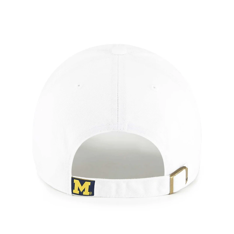 Men's '47 White Michigan Wolverines Clean Up Adjustable Hat
