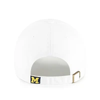 Men's '47 White Michigan Wolverines Clean Up Adjustable Hat
