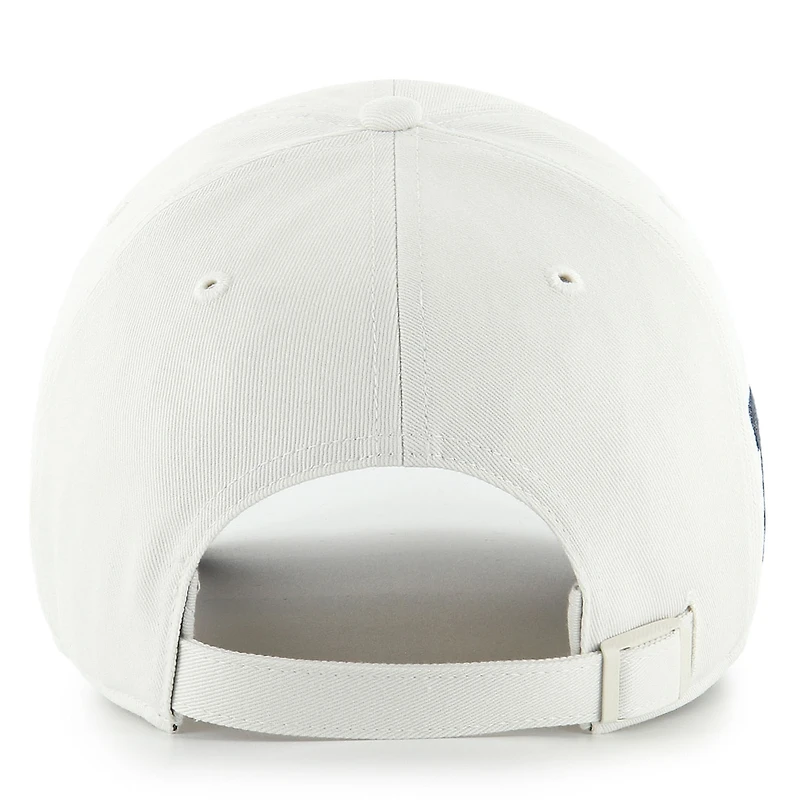 Men's '47 White Michigan Wolverines Contemporary Basics Foundation Clean Up Adjustable Hat