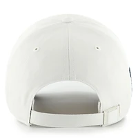 Men's '47 White Michigan Wolverines Contemporary Basics Foundation Clean Up Adjustable Hat