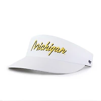 Men's '47 White Michigan Wolverines Melbourne brrr° Adjustable Visor